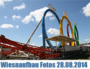 Fotos Aufbauzeit Oktoberfest 2014: Wiesnaufbau Fotos und Video vom 28.08.2014  (©Foto: Marikka.Laila Maisel)